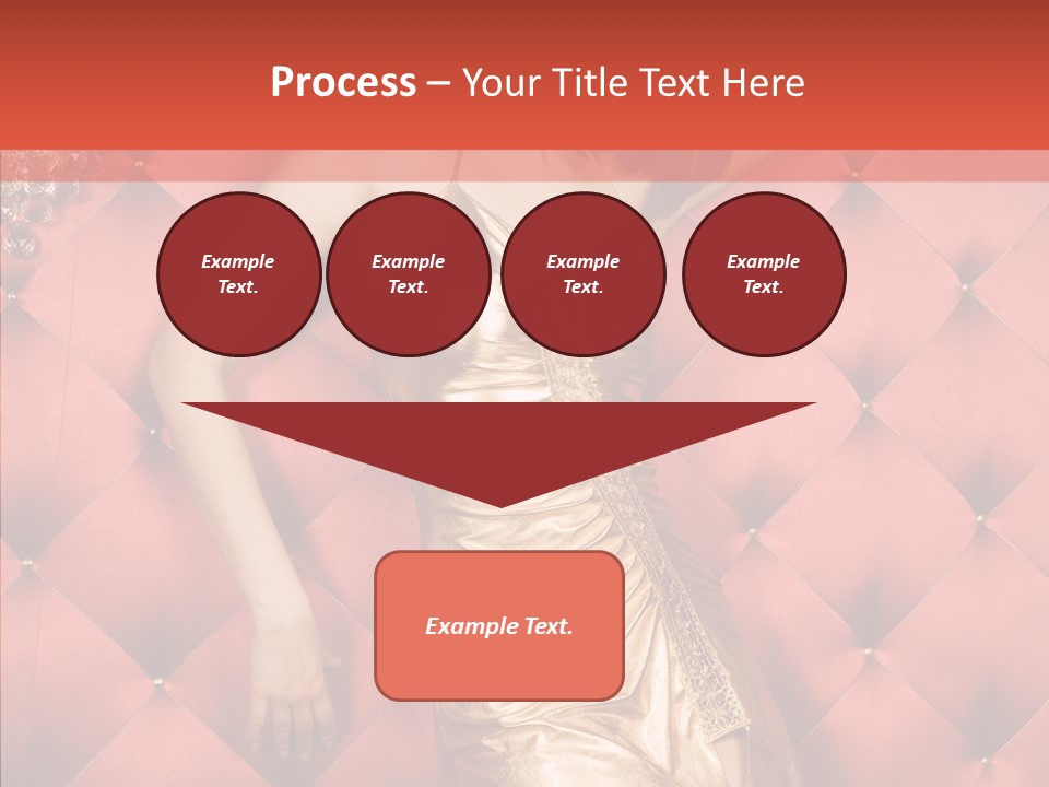 Model Long Gold PowerPoint Template