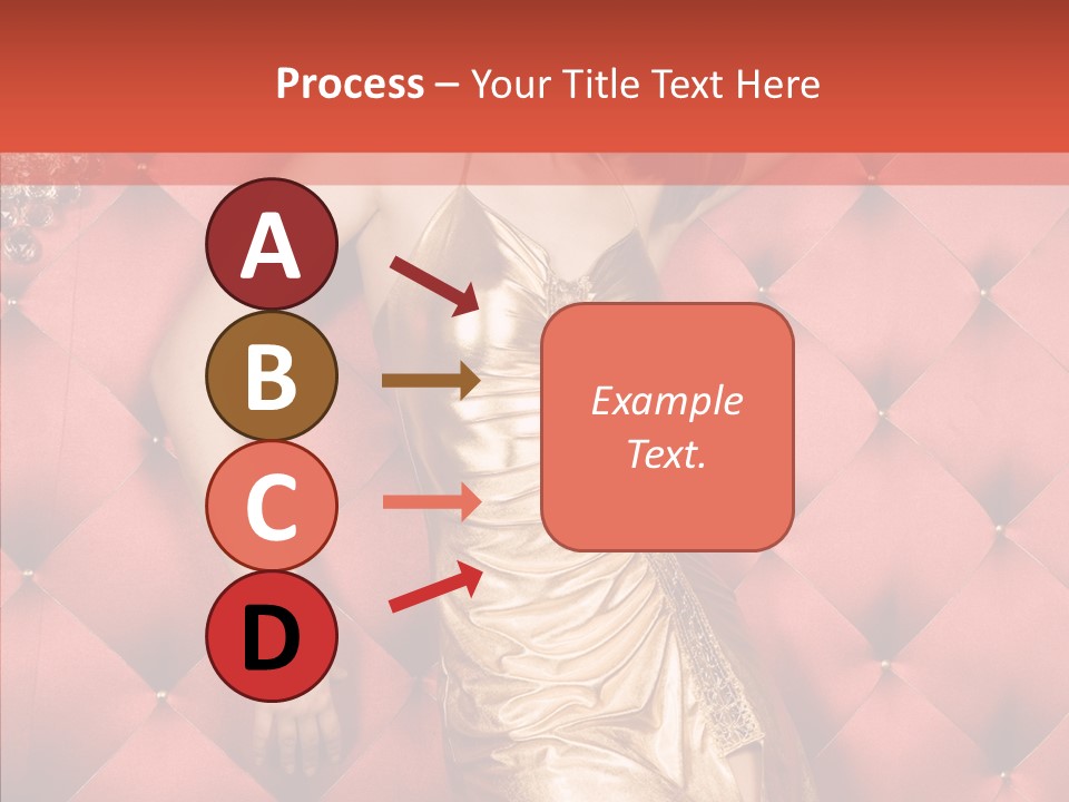 Model Long Gold PowerPoint Template