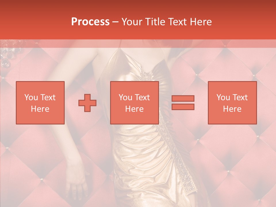 Model Long Gold PowerPoint Template