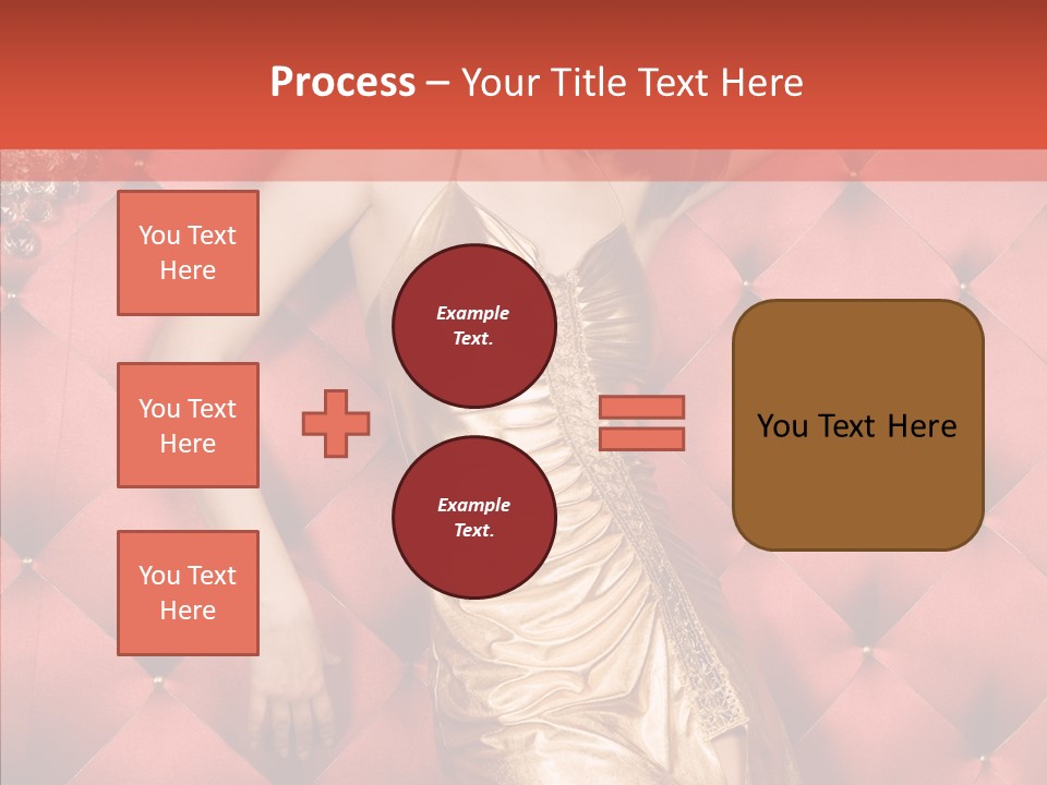 Model Long Gold PowerPoint Template