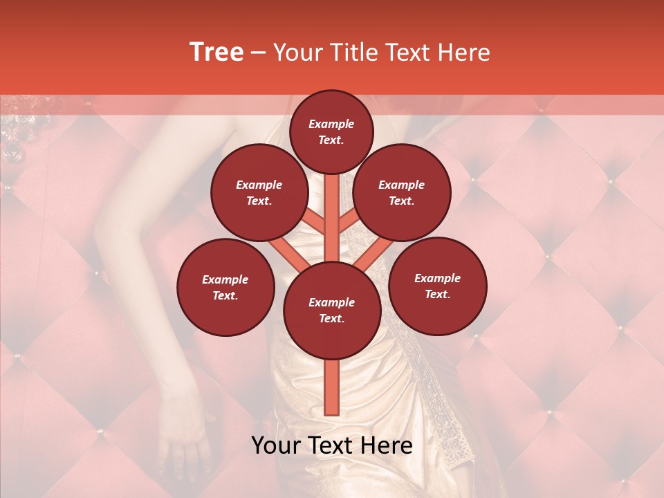 Model Long Gold PowerPoint Template