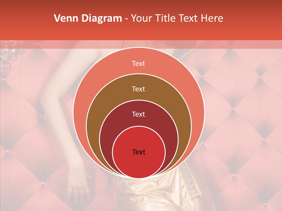 Model Long Gold PowerPoint Template