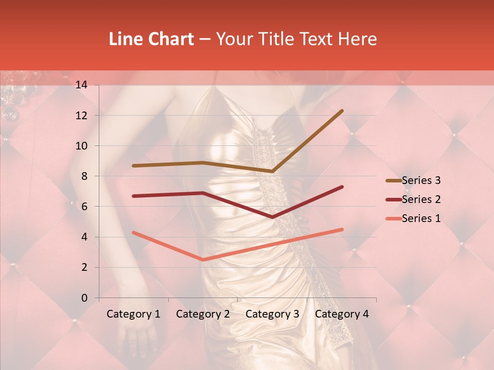 Model Long Gold PowerPoint Template
