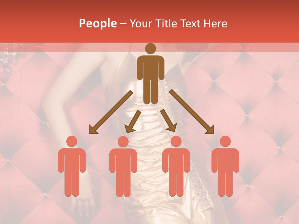 Model Long Gold PowerPoint Template