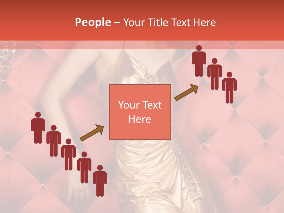 Model Long Gold PowerPoint Template