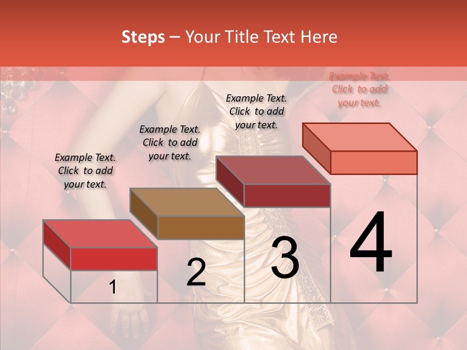 Model Long Gold PowerPoint Template