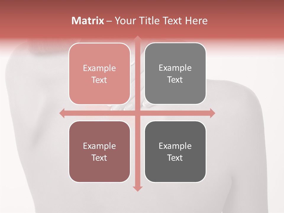 Shoulder Muscle Brown PowerPoint Template