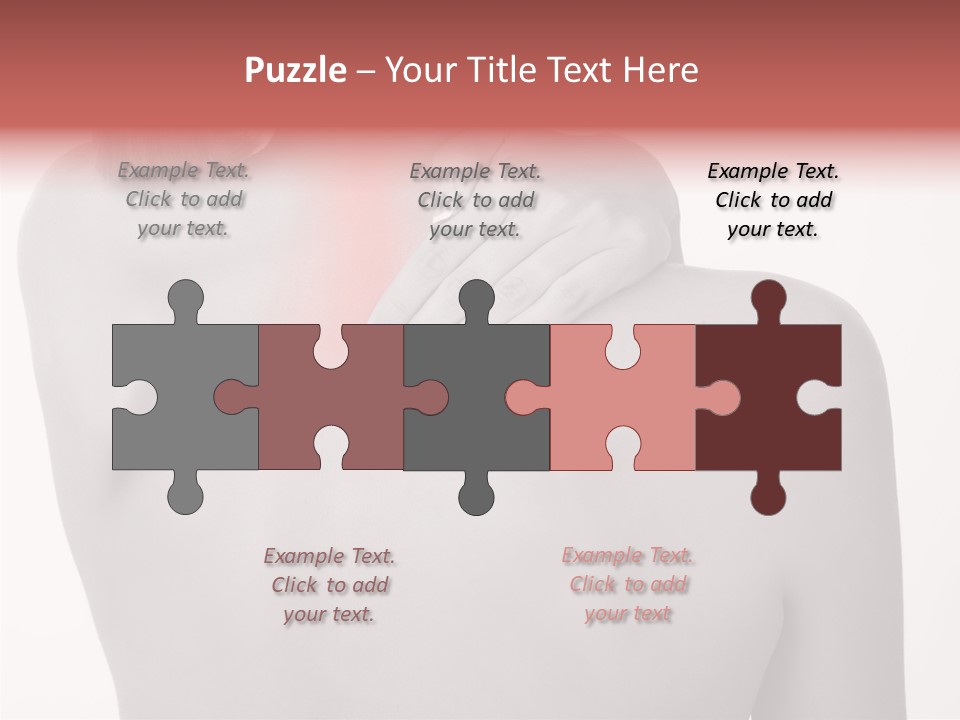 Shoulder Muscle Brown PowerPoint Template