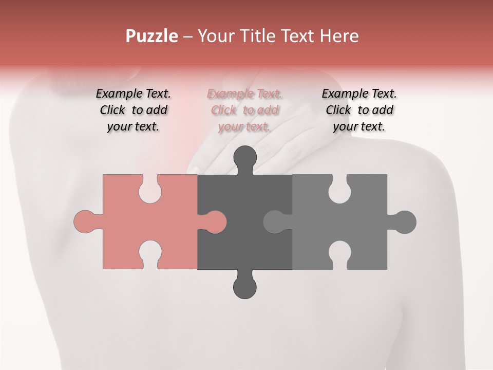 Shoulder Muscle Brown PowerPoint Template