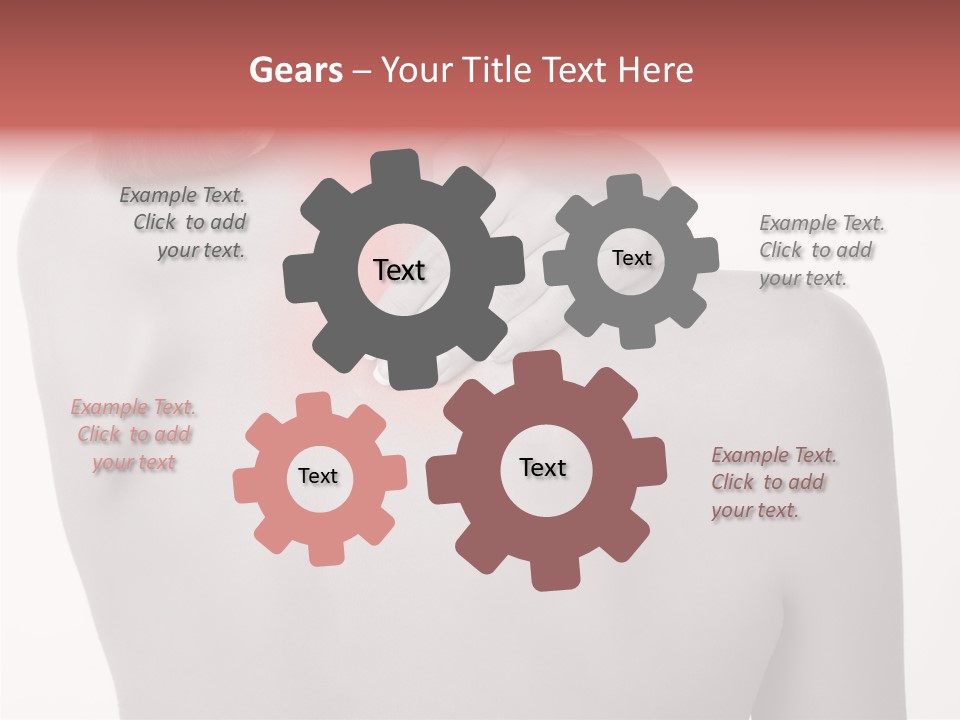 Shoulder Muscle Brown PowerPoint Template