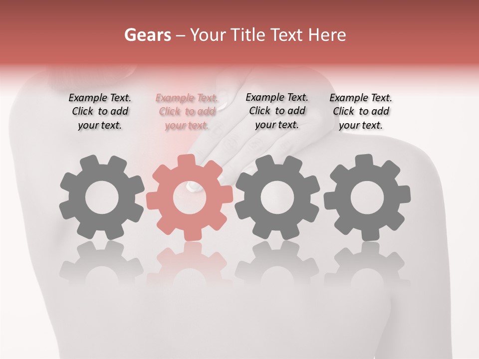 Shoulder Muscle Brown PowerPoint Template