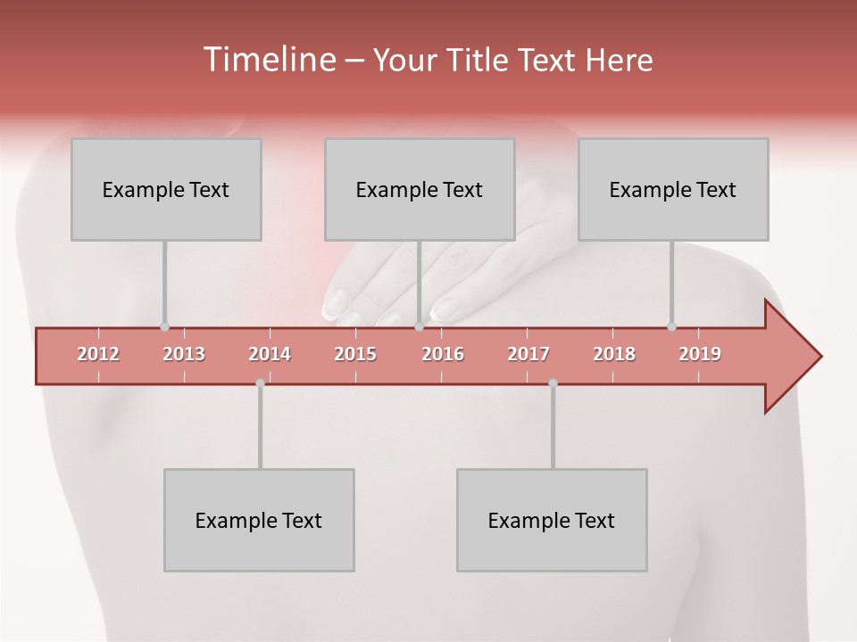 Shoulder Muscle Brown PowerPoint Template