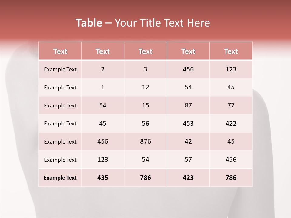 Shoulder Muscle Brown PowerPoint Template