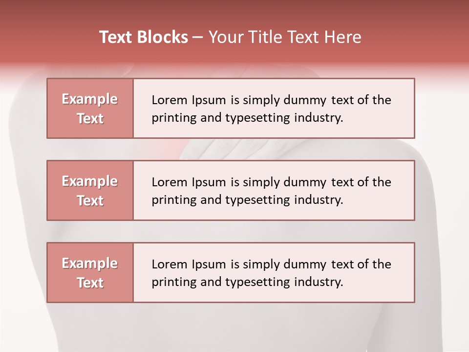 Shoulder Muscle Brown PowerPoint Template