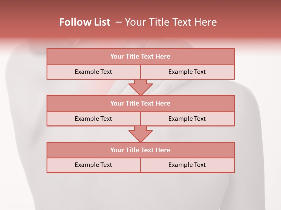 Shoulder Muscle Brown PowerPoint Template