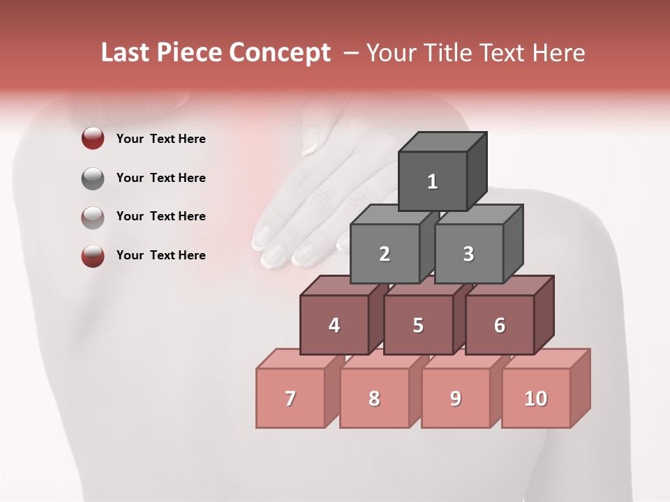 Shoulder Muscle Brown PowerPoint Template