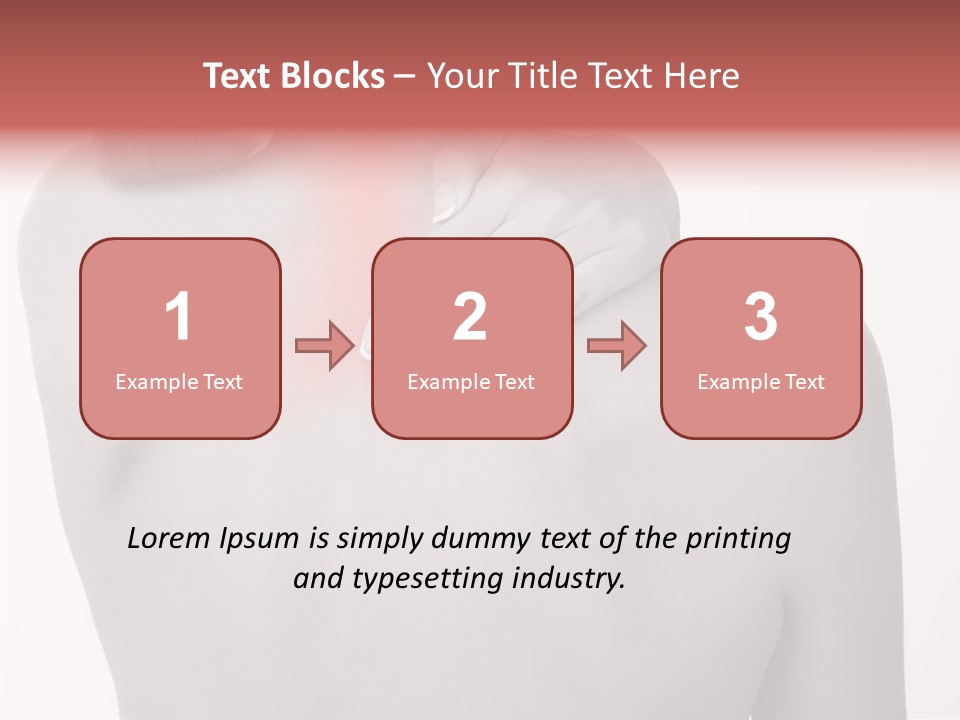 Shoulder Muscle Brown PowerPoint Template