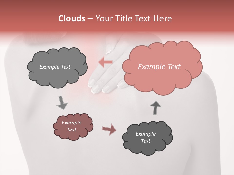 Shoulder Muscle Brown PowerPoint Template