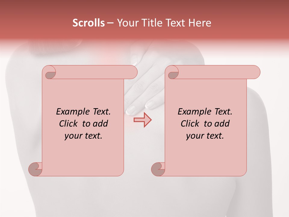Shoulder Muscle Brown PowerPoint Template