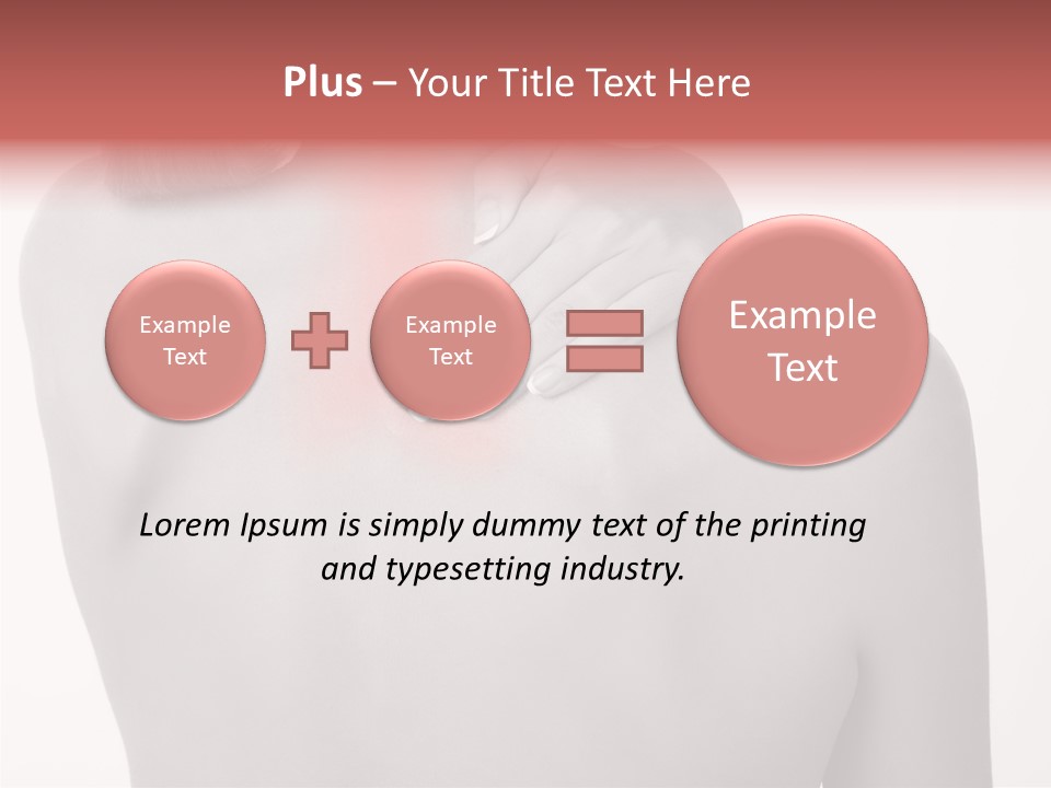 Shoulder Muscle Brown PowerPoint Template