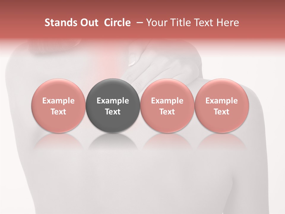 Shoulder Muscle Brown PowerPoint Template