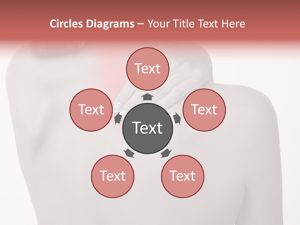 Shoulder Muscle Brown PowerPoint Template