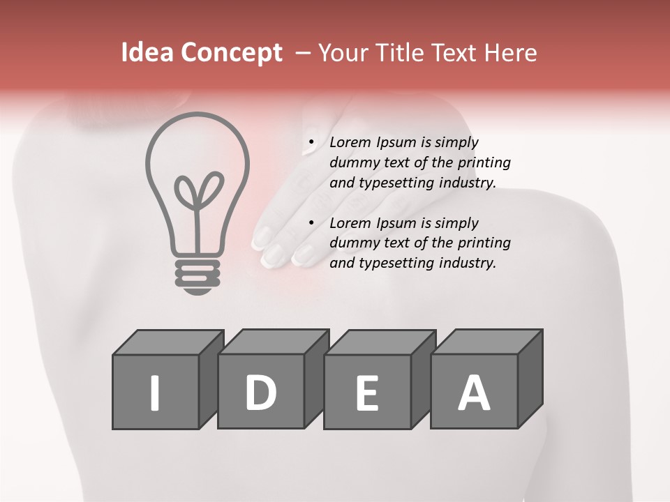 Shoulder Muscle Brown PowerPoint Template