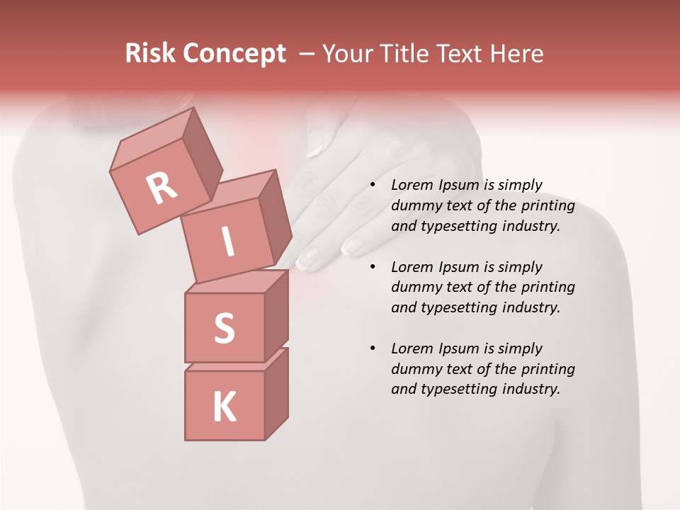 Shoulder Muscle Brown PowerPoint Template