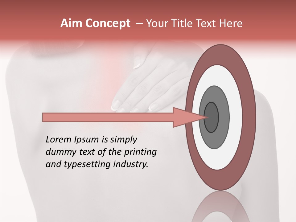 Shoulder Muscle Brown PowerPoint Template