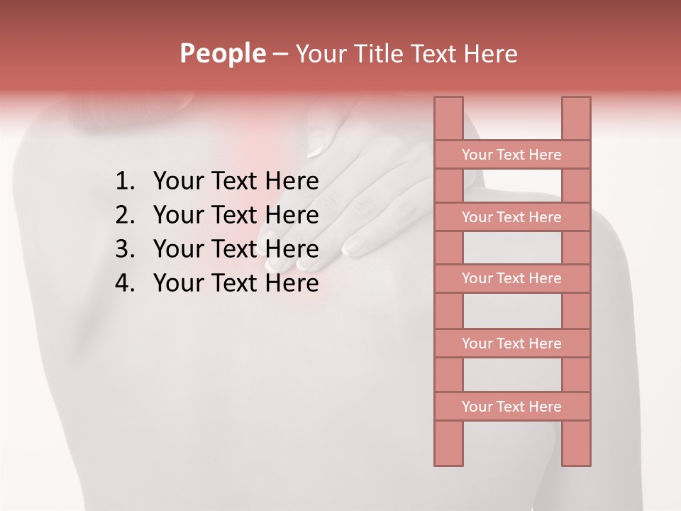 Shoulder Muscle Brown PowerPoint Template