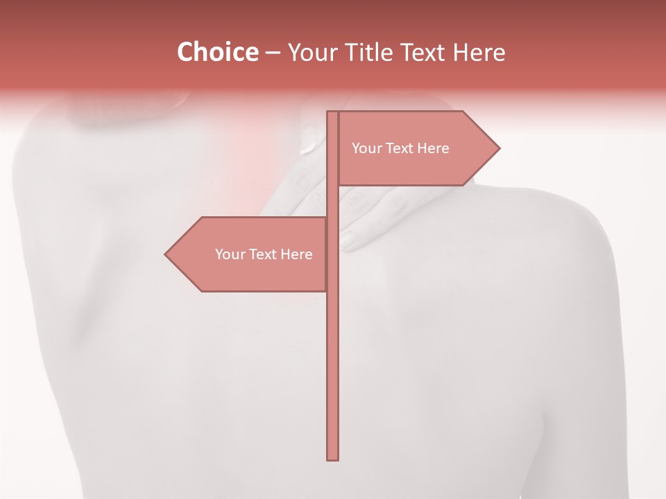 Shoulder Muscle Brown PowerPoint Template