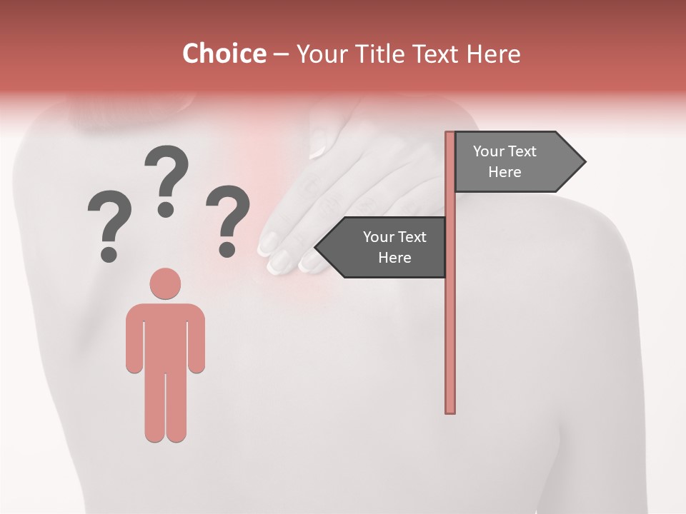 Shoulder Muscle Brown PowerPoint Template