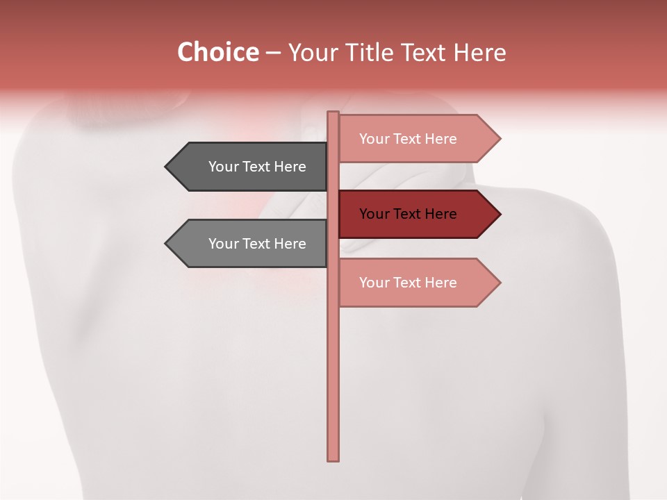 Shoulder Muscle Brown PowerPoint Template