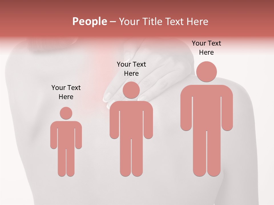 Shoulder Muscle Brown PowerPoint Template