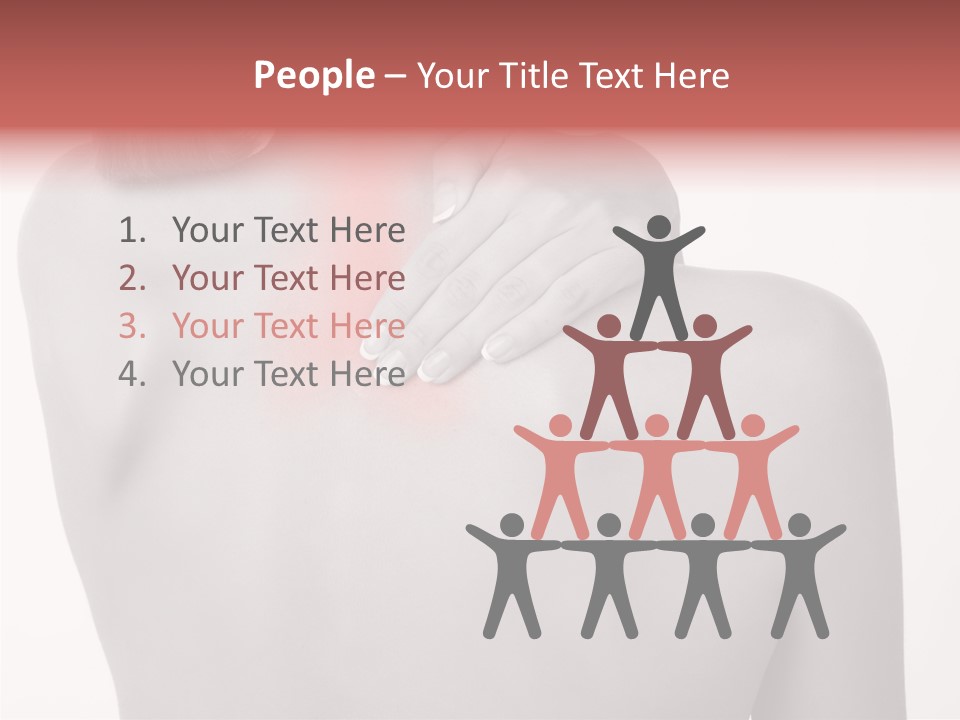 Shoulder Muscle Brown PowerPoint Template