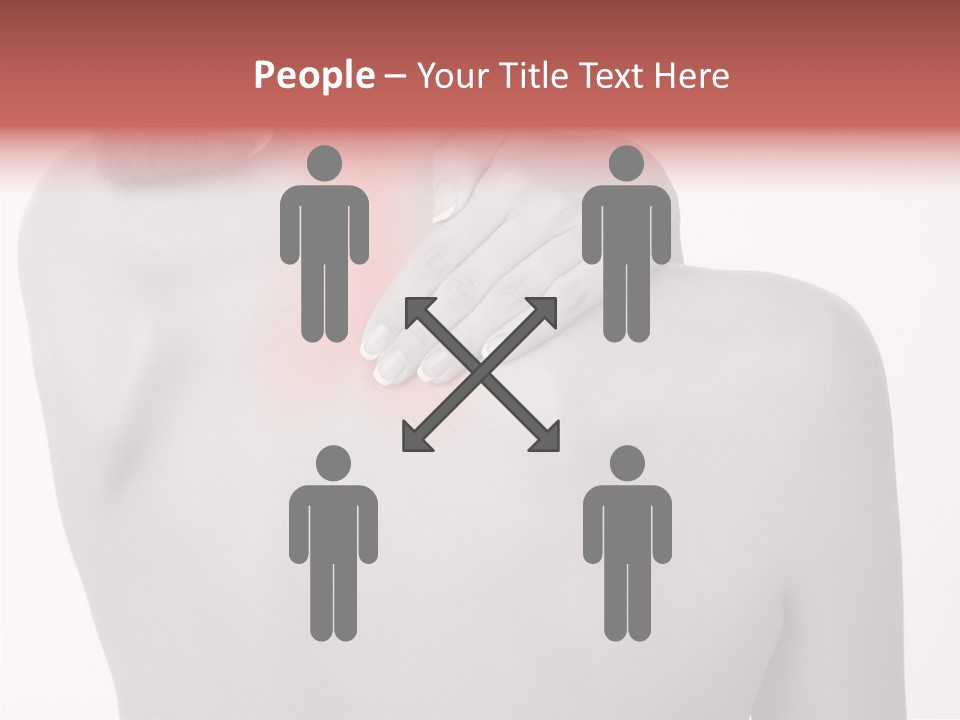 Shoulder Muscle Brown PowerPoint Template