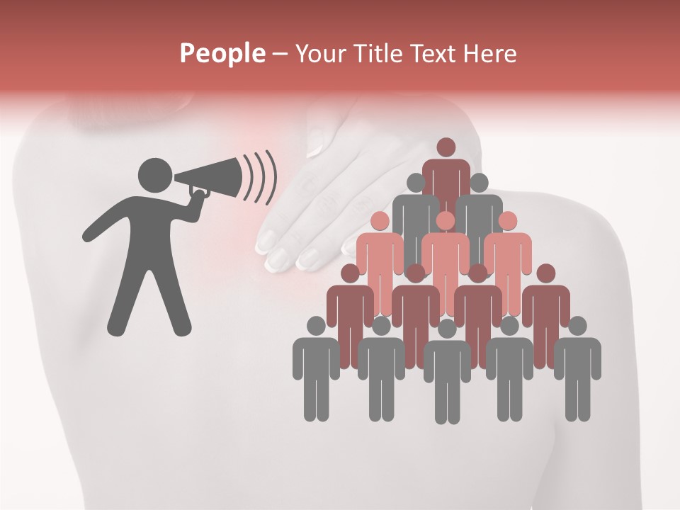 Shoulder Muscle Brown PowerPoint Template