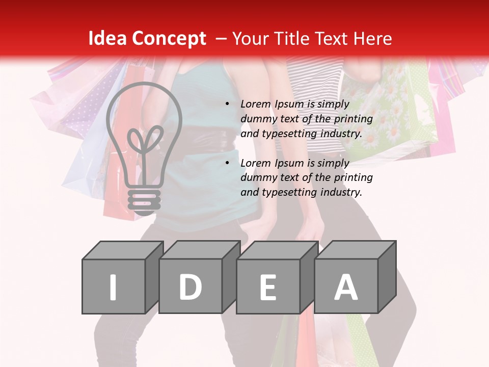 Sale Beauty Girl PowerPoint Template