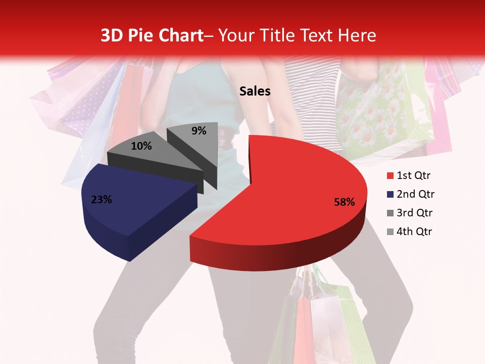 Sale Beauty Girl PowerPoint Template