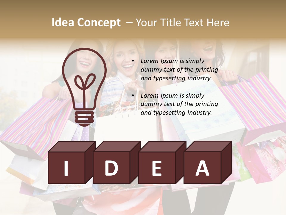 Girl Women Person PowerPoint Template