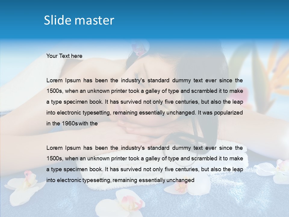 Relaxation Body Glass PowerPoint Template