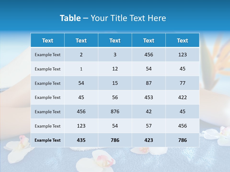 Relaxation Body Glass PowerPoint Template