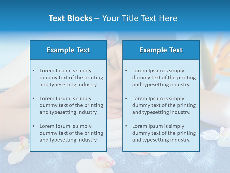 Relaxation Body Glass PowerPoint Template