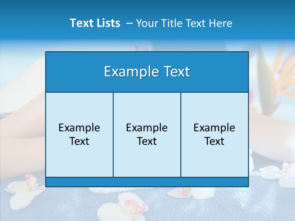 Relaxation Body Glass PowerPoint Template