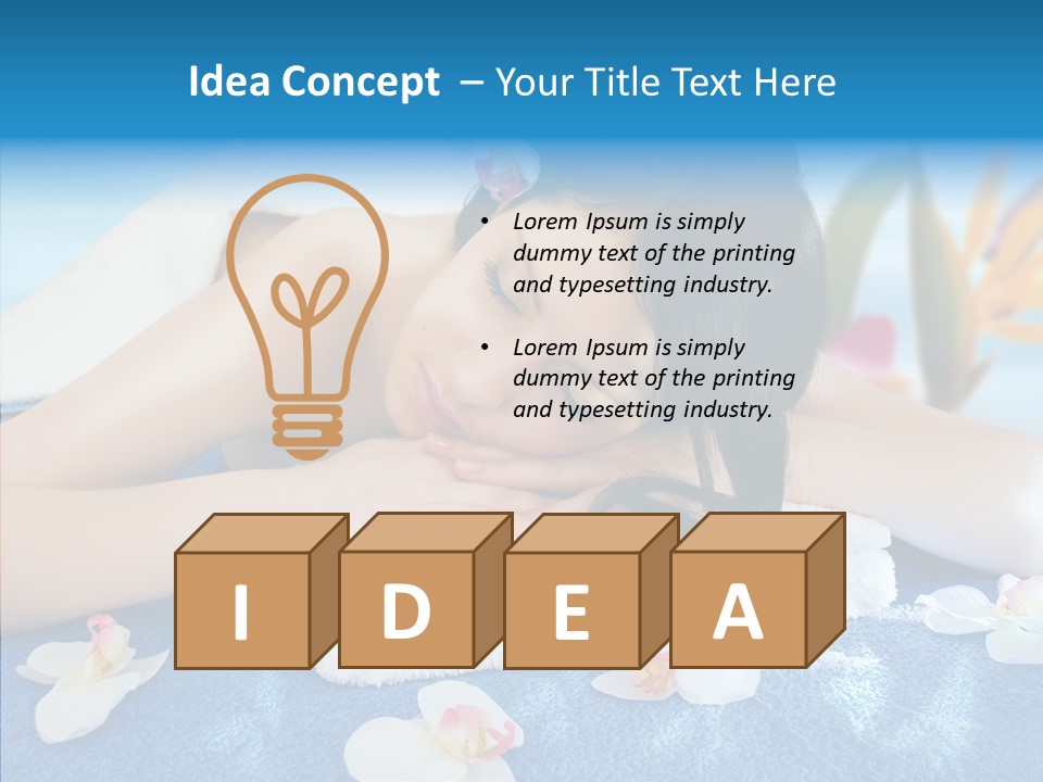 Relaxation Body Glass PowerPoint Template