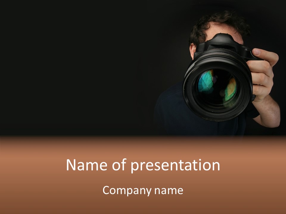 Photo Session Journalist PowerPoint Template