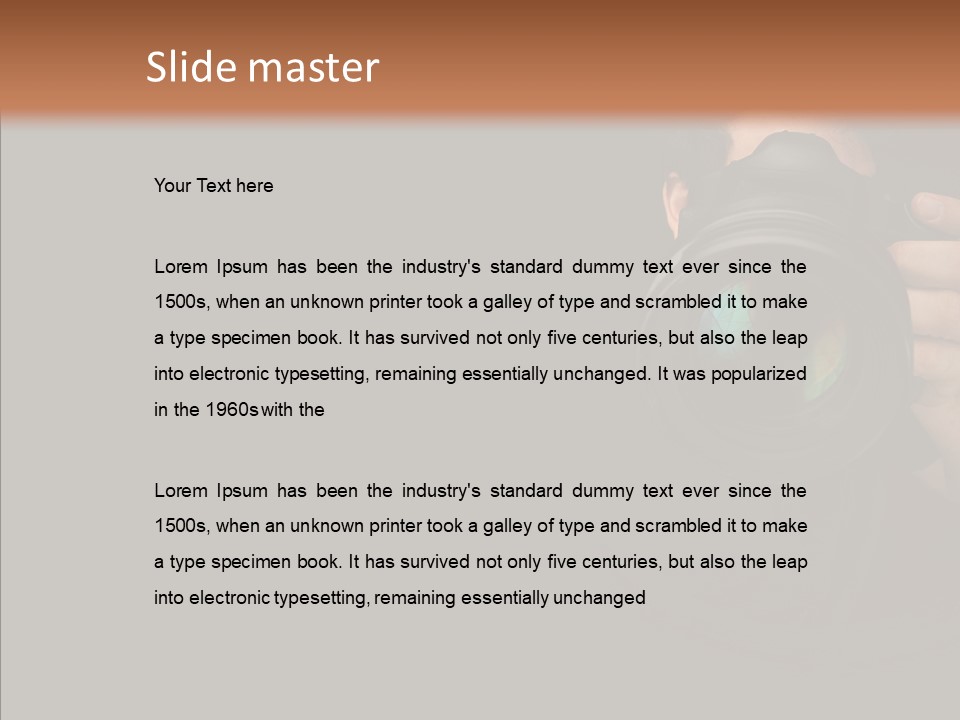 Photo Session Journalist PowerPoint Template