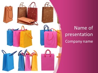 Sale White Bag PowerPoint Template