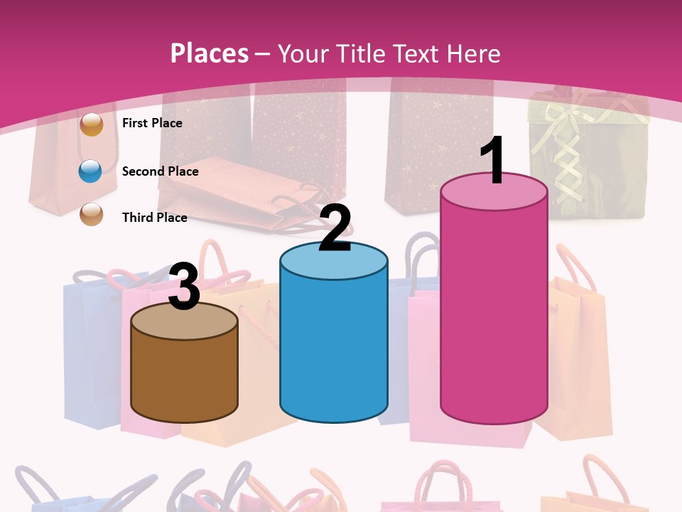 Sale White Bag PowerPoint Template