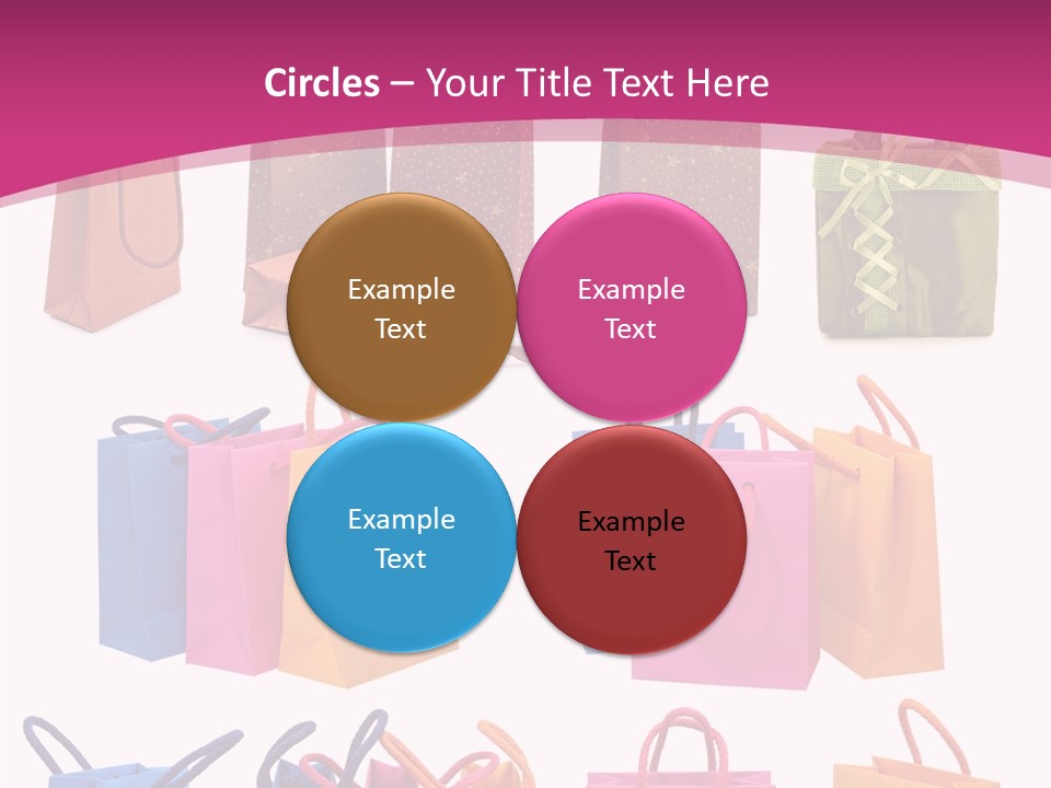 Sale White Bag PowerPoint Template